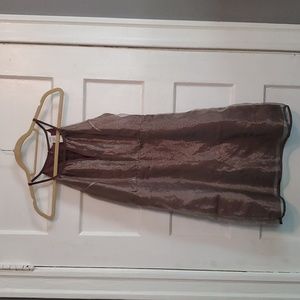 Esley Size S brown and gold mini dress